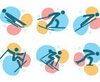 Winter Olympics Korea Pictogram Vector