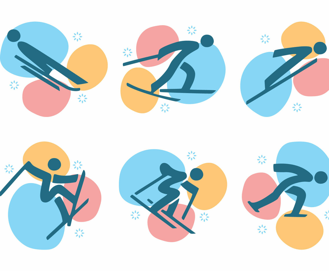 Winter Olympics Korea Pictogram Vector
