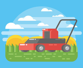 Lawn Mower Illustration