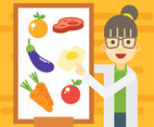 Cheerful Nutritionist Illustration