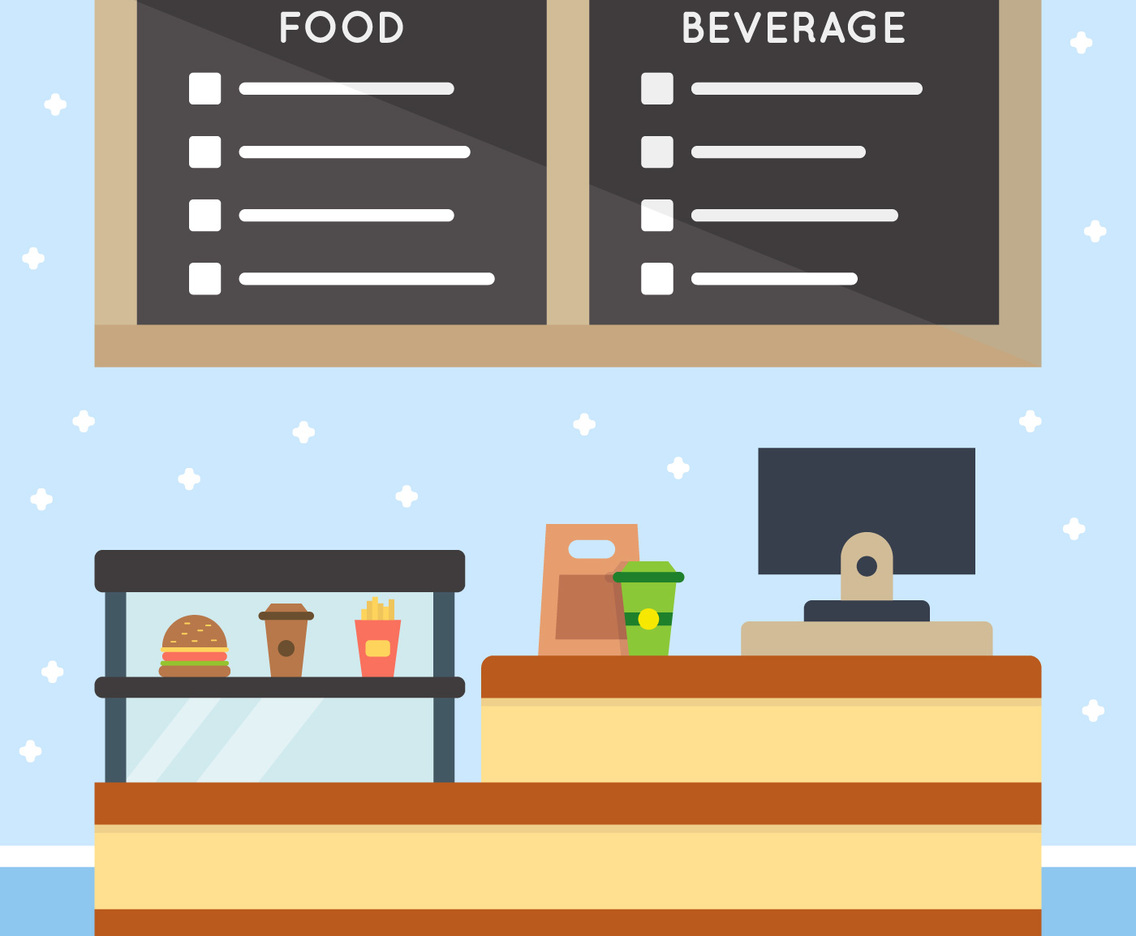 Unique Food Court Vectors