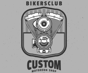 Vintage Motorcycle Engine Labels