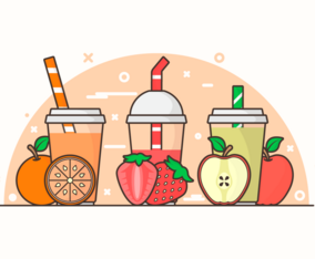 Smoothie  Ingredients Background Illustrations
