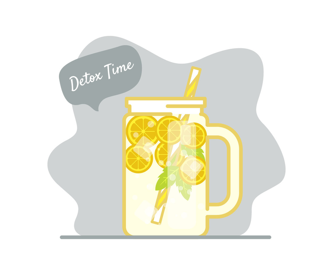 Detox time illustration