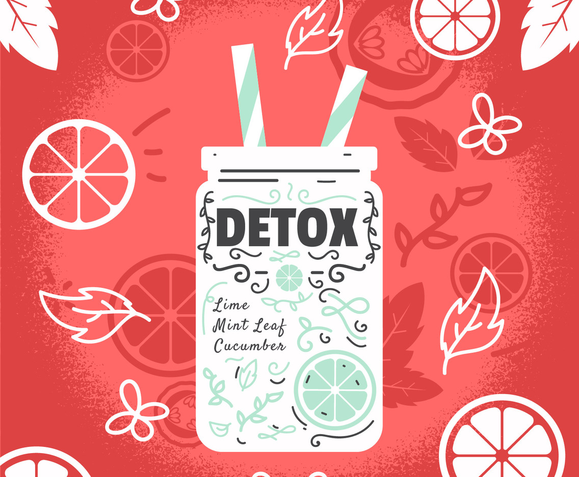 Detox poster illustration
