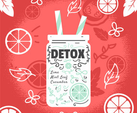 Detox poster illustration