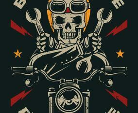 Vintage Motorcycle Emblem