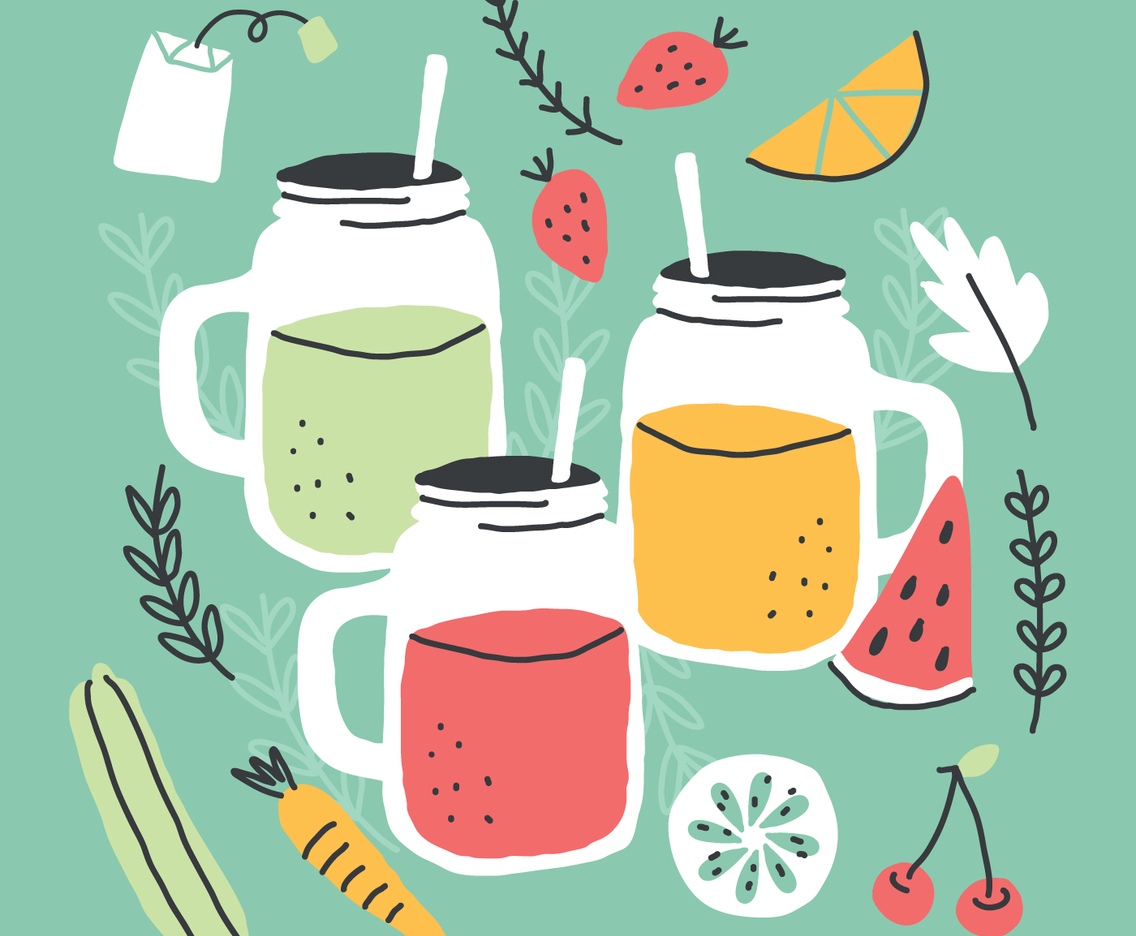 Colorful Smoothies Doodles