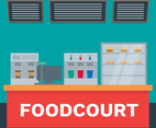Fast Food Market Vector Flat Material Design