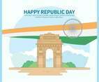 India Republic Day Illustration