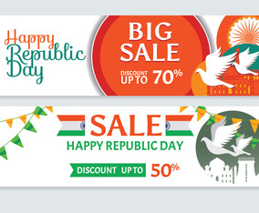 Republic Day Sale Banner