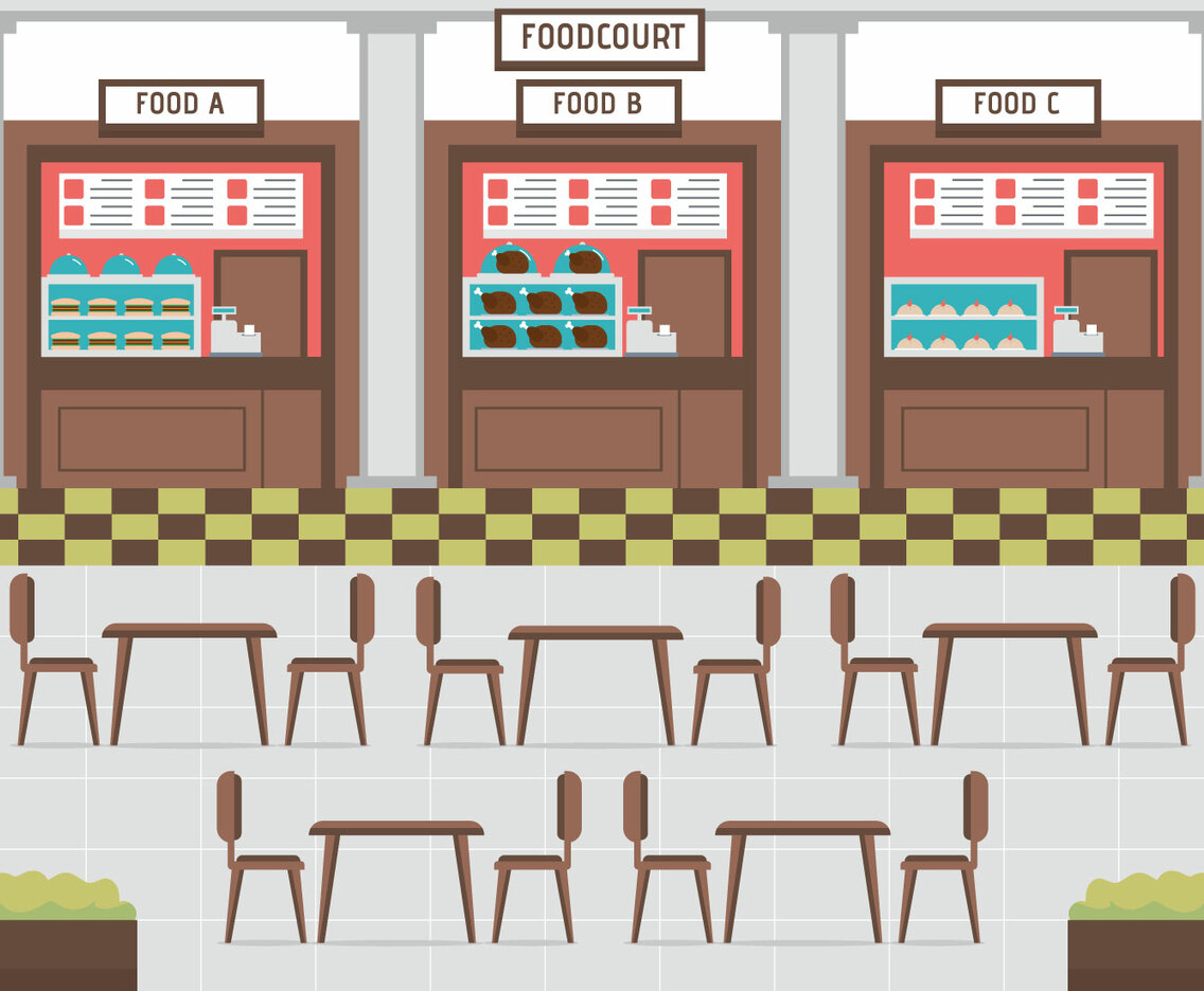 Food court vector