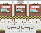 Food court vector