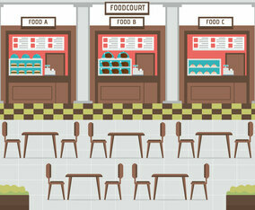 Food court vector
