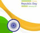 Flat Republic Day Vector Background