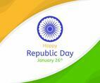 Flat Republic Day Vector Background