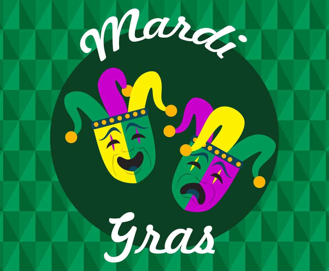 Mardi Gras Parade Illustration