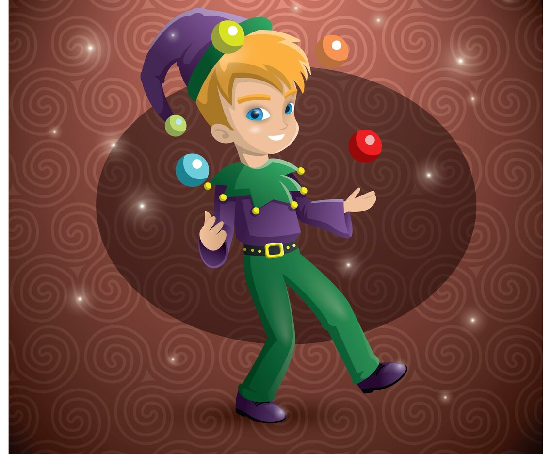 Mardi gras parade boy vector