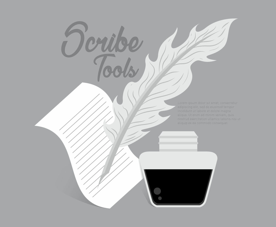 Scribe Tools Illustration