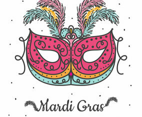Mardi Gras Mask Vector