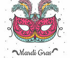 Mardi Gras Mask Vector
