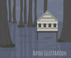 Bayou Vector Illustration