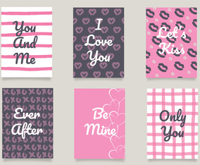 Valentine Cards Vector Pack