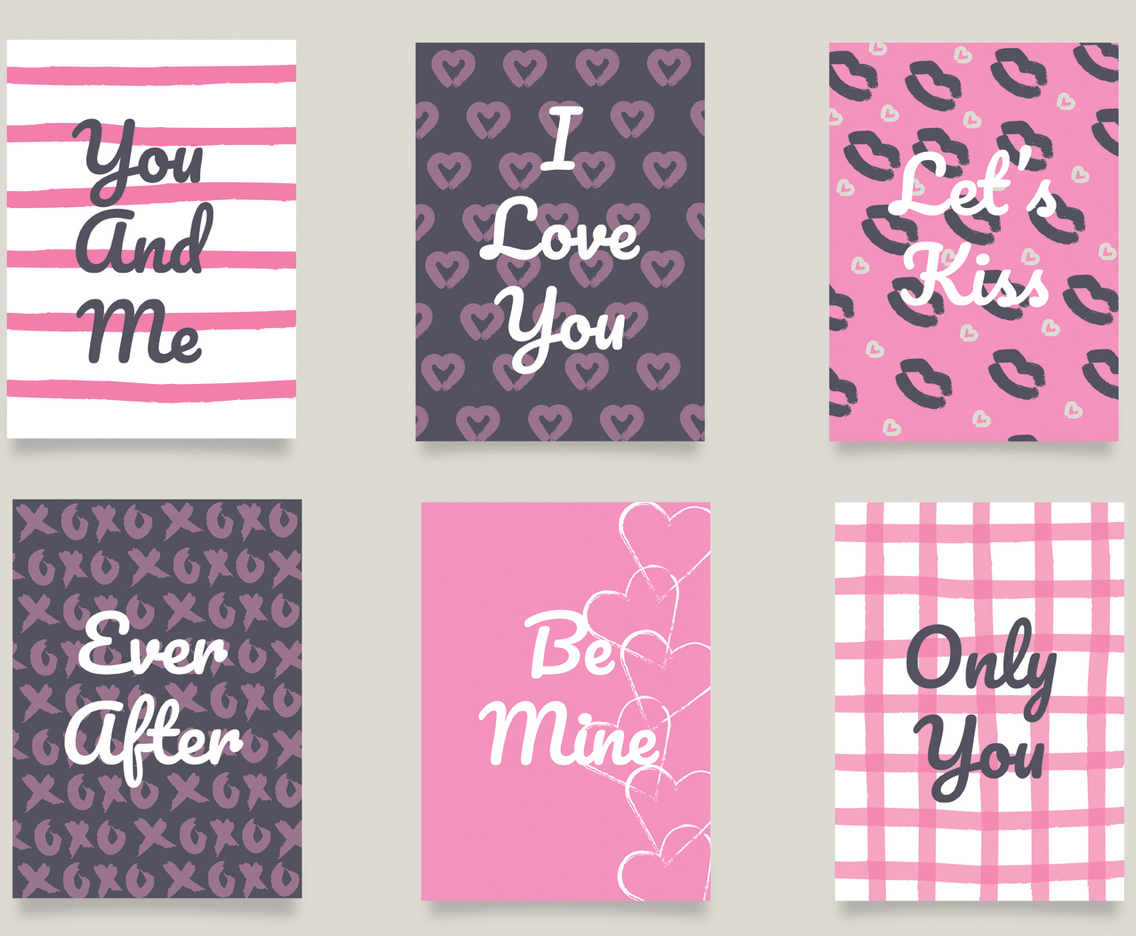 Valentine Cards Vector Pack