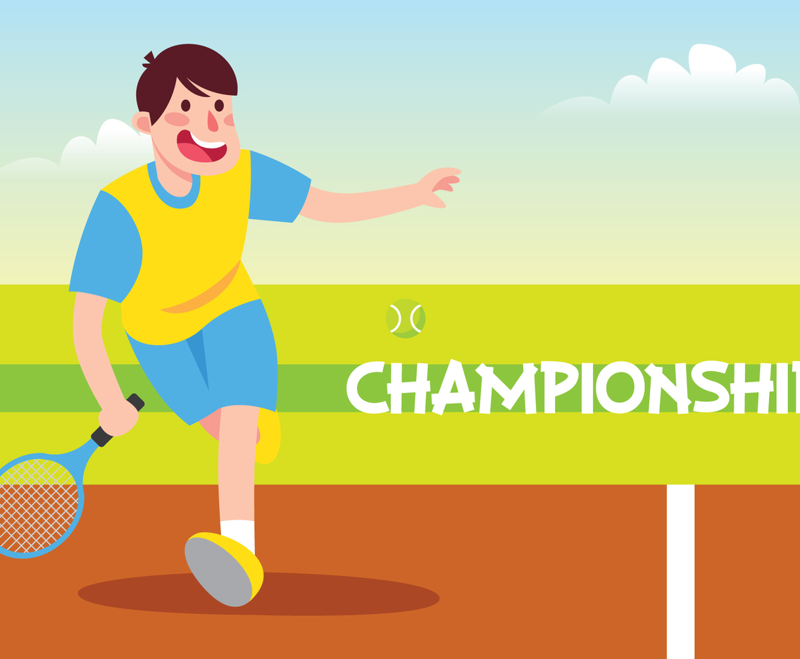 Tennis Player Service The Ball