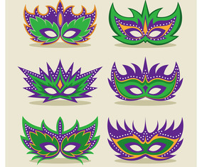 Mardi Gras Mask Vector