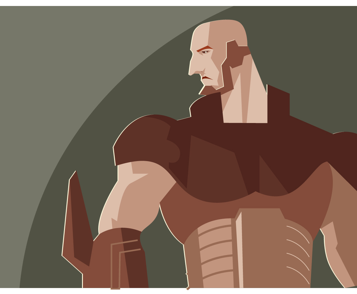 Metal Super Hero Vector