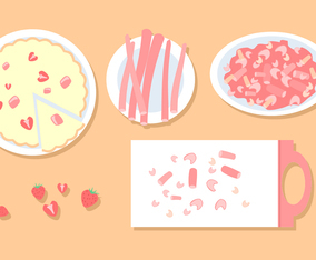 Rhubarb And Strawberry Pie Free Vector