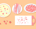 Rhubarb And Strawberry Pie Free Vector