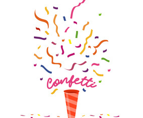 Colorful Confetti Vector Illustration