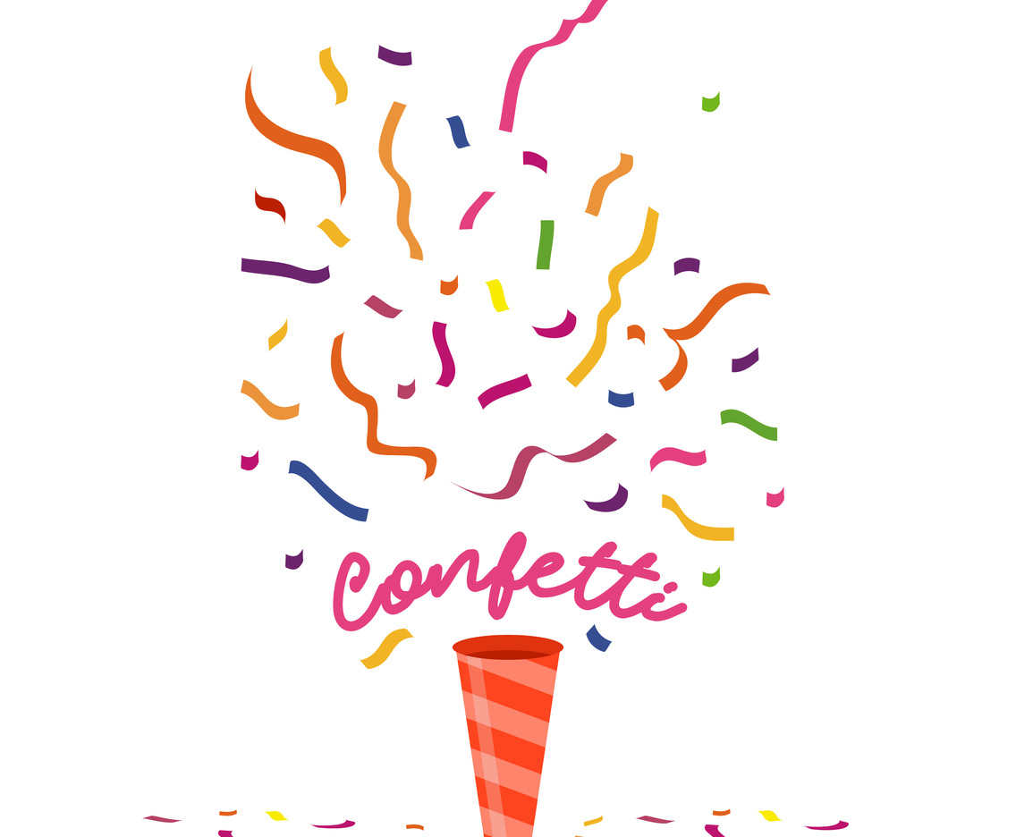 Colorful Confetti Vector Illustration