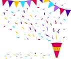Colorful Confetti Vector Illustration