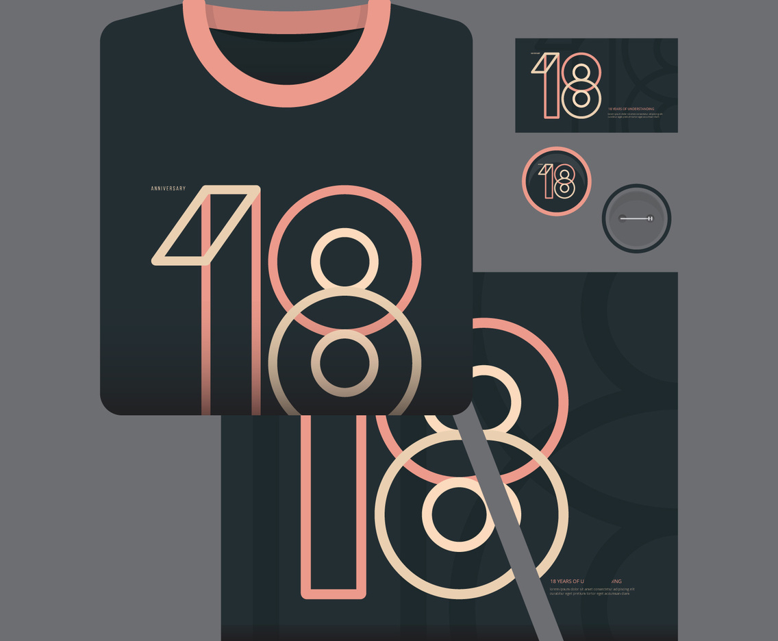 18 Years Anniversary Set