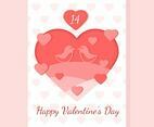 Valentine's Day Card Vector