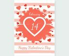 Valentine's Day Card Vector