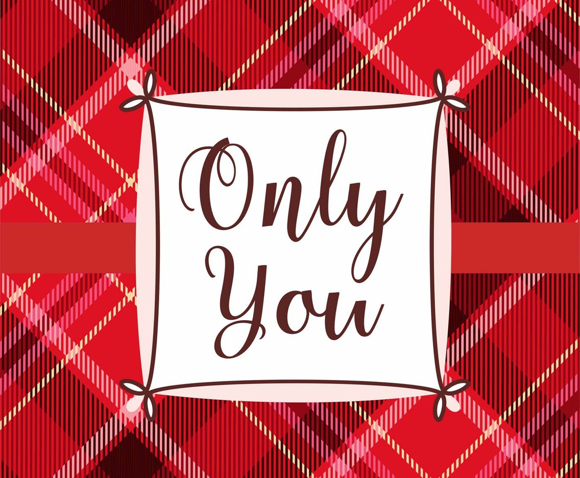 Only You Valentine Card Design