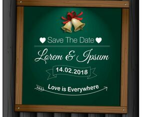 Wedding Save The Date Vector
