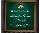 Wedding Save The Date Vector