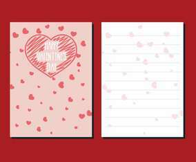 Valentine Day Stationery Card
