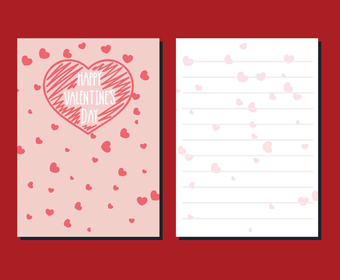 Valentine Day Stationery Card