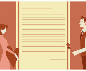 Red Valentine Card Vector