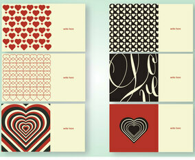 Valentine Cards Vector Pack