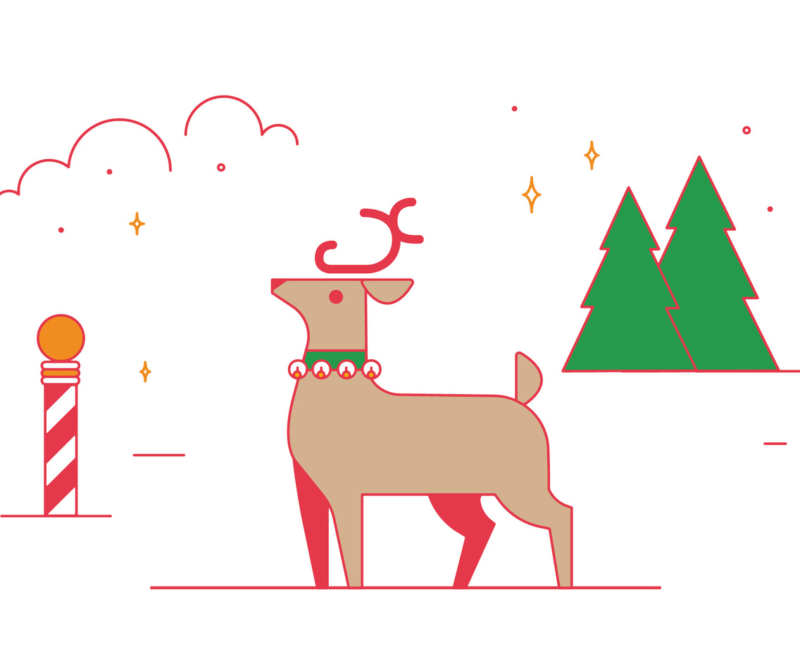 Christmas Reindeer Vector