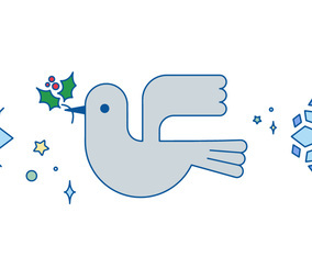 Dove Christmas Vector