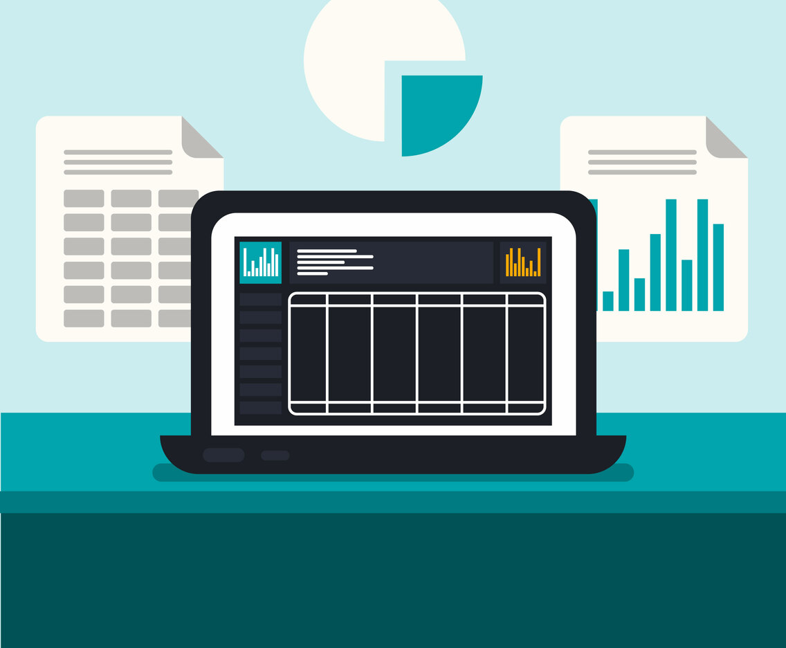 Free Spreadsheet Vector Illustration