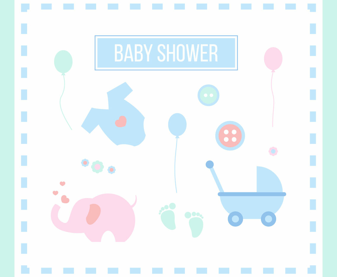 Iconic Babyshower Vectors